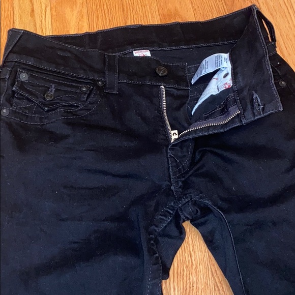 True Religion Men Jeans Black Straight leg Size 31 - Picture 6 of 9